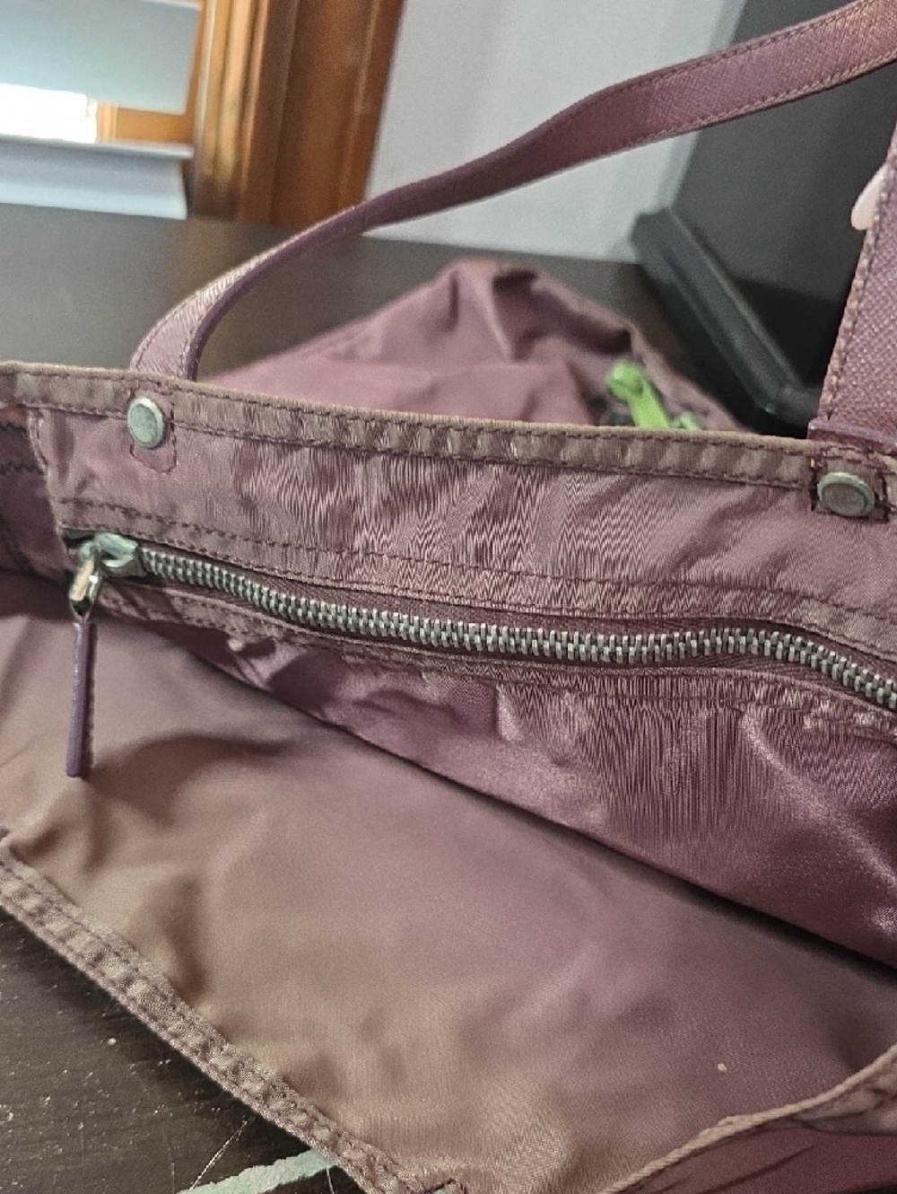 Prada Mauve Patchwork Floral Shoulder Bag - Picture 5 of 5